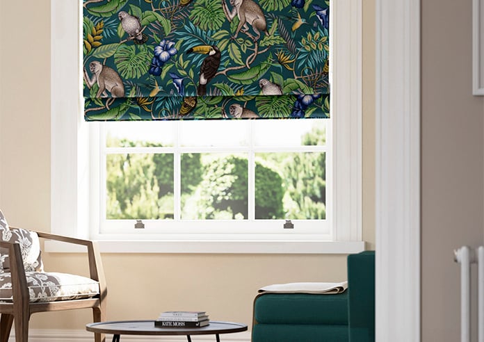Rain Forest, Lagoon - Roman Blind - Image 5